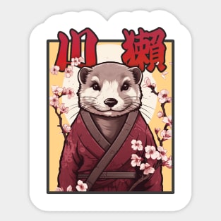 Oh-So-Polite Otter Ronin Sticker